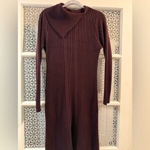 Calvin Klein plum purple sweater dress size 12